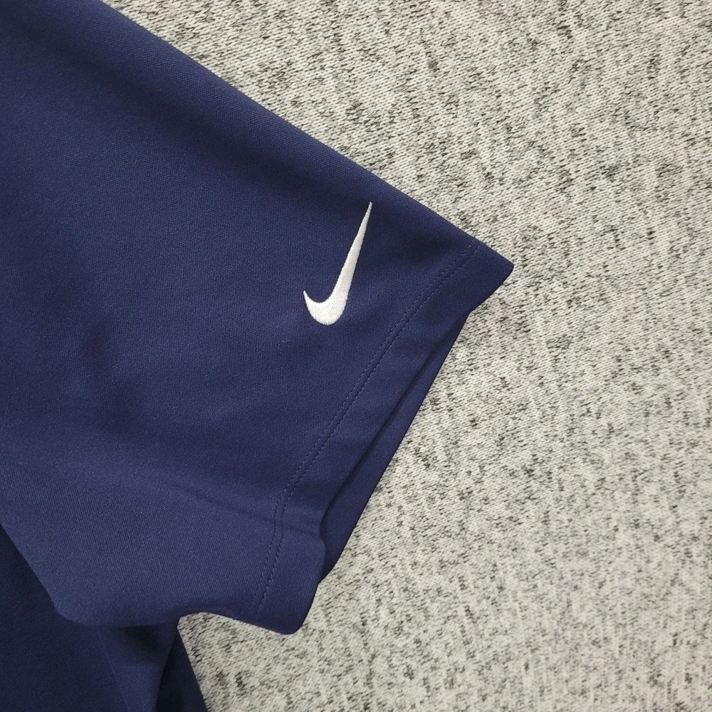 Nike Golf Dri Fit Mens Golf‎ Polo Shirt Navy Blue Short Sleeve Standard Fit XL